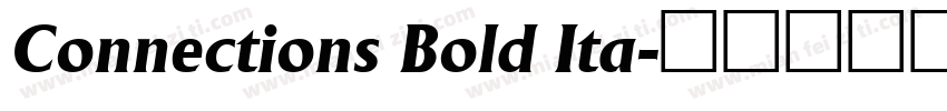 Connections Bold Ita字体转换